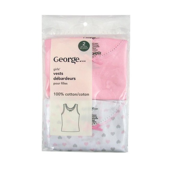 Pink Cat Print Tank Tops (2-Pack) - Picture 2 of 3